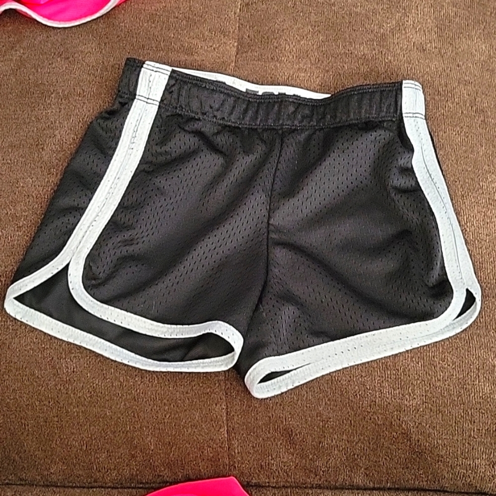 Black mesh Justice girls shirts size 6/7